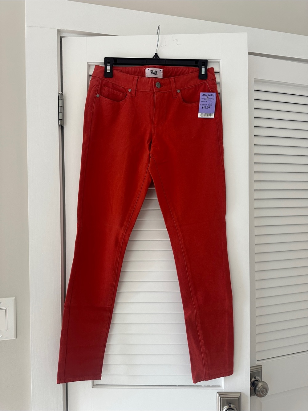 PAIGE orange/ Red Women's Skinny Jeans